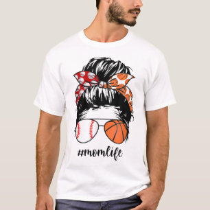 Camiseta Mamãe Life Baseball Basball Mamãe Fez bolinho engr