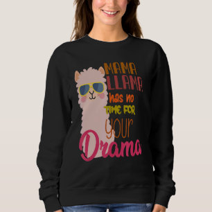 Camiseta Mamãe Llama Não Tem Tempo Para Seu Drama Llama Cut