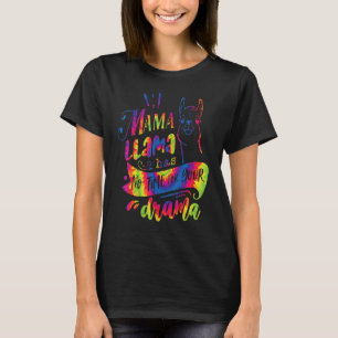 Camiseta Mamãe Llama não tem tempo para seu drama se amarra