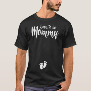 Camiseta Mamãe logo será Mamãe, mãe grávida, mãe.