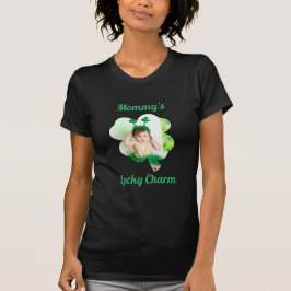 Camiseta Mamãe Lucky Charm Inserir Shamrock