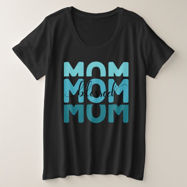Camiseta Mamãe Mãe Abençoada (Frente do Design)