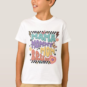 Camiseta Mamãe Mãe Bruh Retro Groovage Dia de as mães Vinta