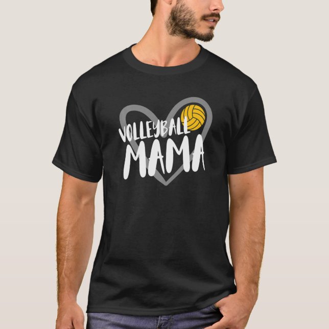 Camiseta Mamãe Mãe de Voleibol (Frente)