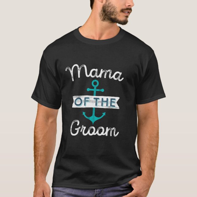 Camiseta Mamãe, mãe, mãe náutica. (Frente)