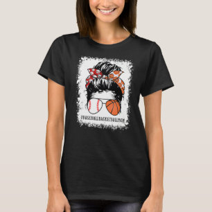 Camiseta Mamãe, Mães de Arma Mensageiras, Beisebol Branquea