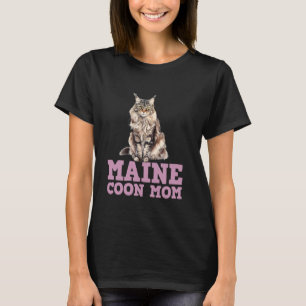 CAMISETA MAMÃE MAINE COON MÃE GATA MAINE COON MAMÃE MAINE C