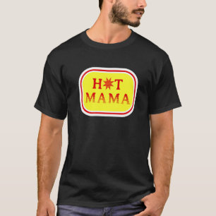 Camiseta Mamãe Mama Quente Letra Mãe Vida Letra Clothe Impr