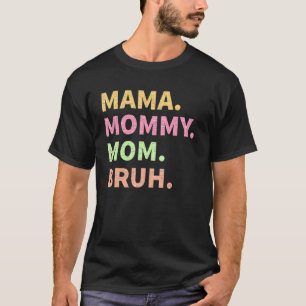 Camiseta Mamãe Mamãe Rainbow Sprinkles Dia de as mães 2022