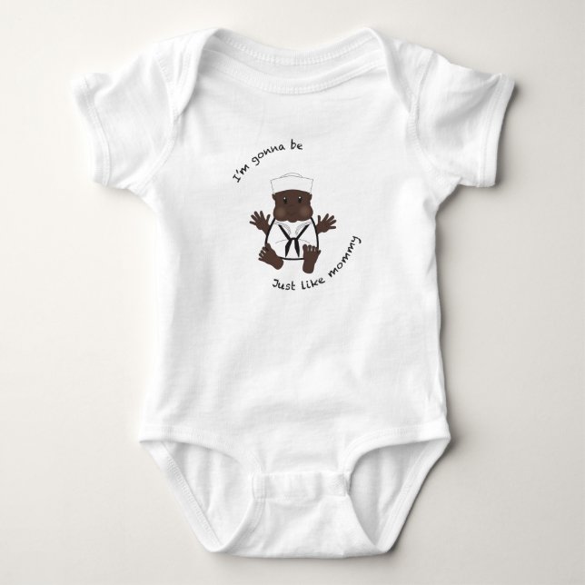 Camiseta Mamãe marinheira (Frente)