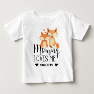 Camiseta Mamãe me ama - raposa