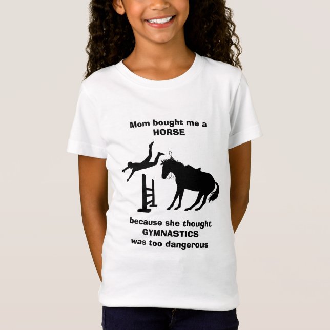 Camiseta Mamãe me comprou uma ginástica muito perigosa (Frente)