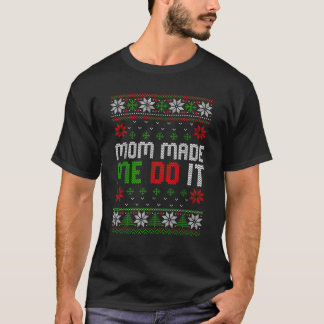 Camiseta Mamãe Me Fez Fazer Isso Doce Cristo De Doce De Xma
