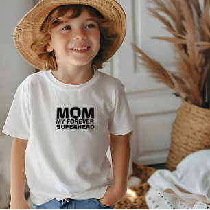 Camiseta Mamãe Meu Super-Herói Para Sempre