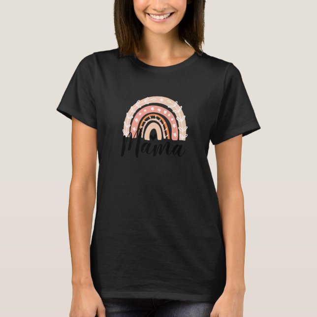 Camiseta Mamãe Mulher Arco-Íris Mãe Gráfico 1 (Frente)