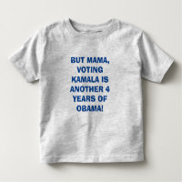 MAMÃE, NÃO VOTE PARA KAMALA TODDLER FINE JERSEY