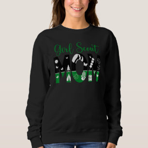 Camiseta Mamãe Negra E Verde Procurando Campanha De Cookies