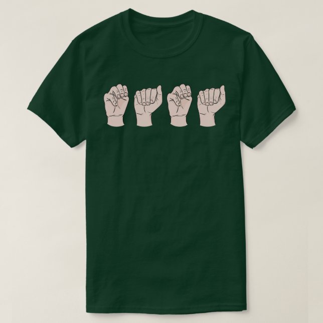 Camiseta Mamãe no ASL (Frente do Design)