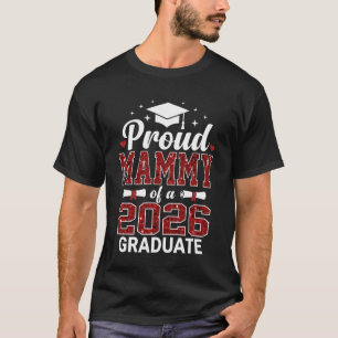 Camiseta Mamãe Orgulhosa de uma Formatura de 2026 Graduanda