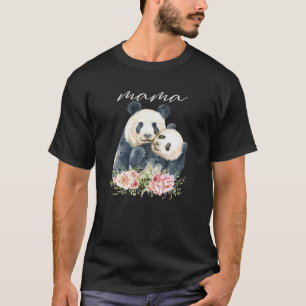 Camiseta Mamãe Panda Tanque Nova Mãe Panda Bear Presente Pa