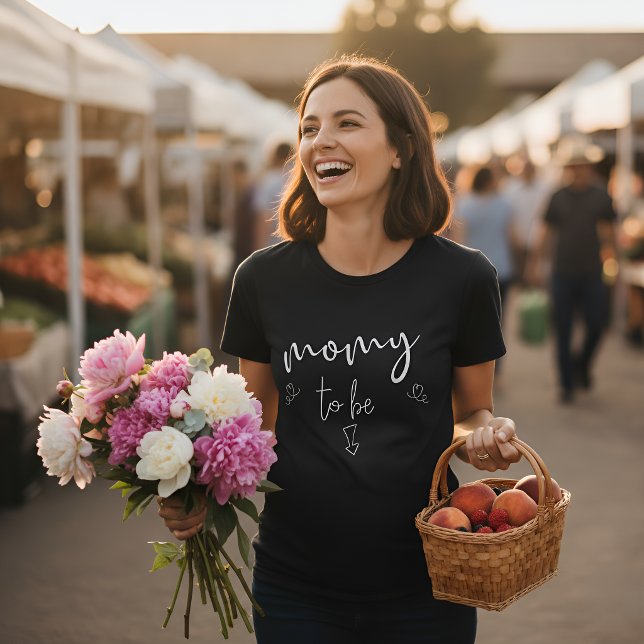 Camiseta mamãe para ser | bebê a caminho (Criador carregado)
