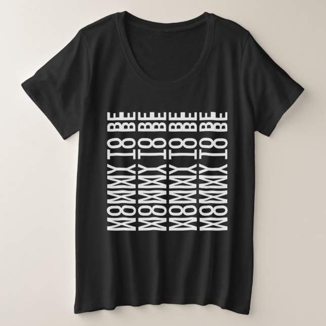 Camiseta MAMÃE PARA SER - Mensagem Oculta (Frente do Design)