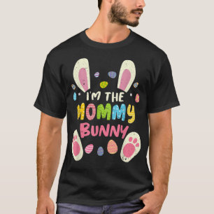 Camiseta Mamãe Páscoa Fantasia de Família Combinando Rosto 