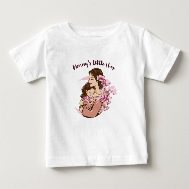 Camiseta Mamãe Pequena Estrela (Frente)