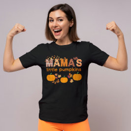 Camiseta Mamãe personalizada, "Pumpkins Fall" Mãe