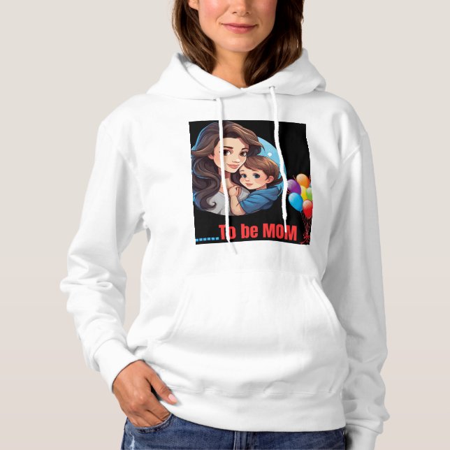 Camiseta Mamãe personalizou Hoodies clássico premium (Frente)