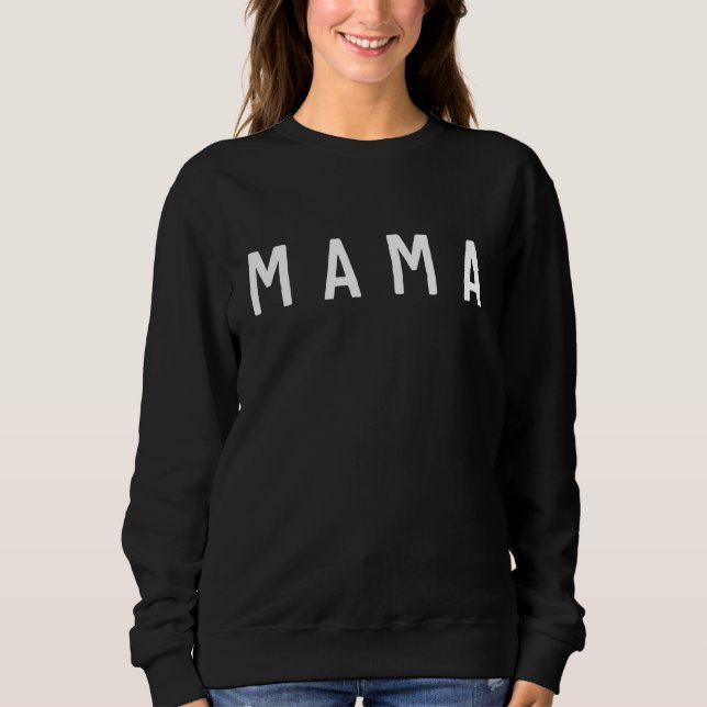 Camiseta "Mamãe" - Pescoço de Tripulação feminino (Frente)