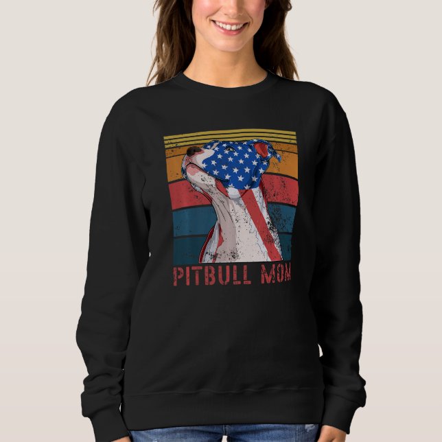 Camiseta Mamãe Pitbull, animal de estimação 1 (Frente)