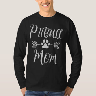 Camiseta Mamãe Pitbull Lover Pitbull Cachorro Engraçado Mãe