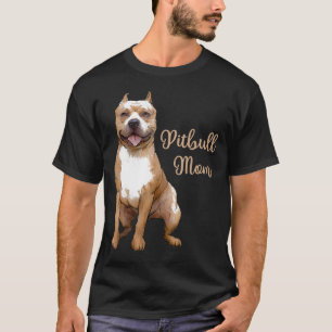 Camiseta Mamãe Pittie Dog Bully Pit Touro Mães