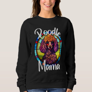 Camiseta Mamãe Poodle Mãe de Cachorro Filhote Colorido Pet