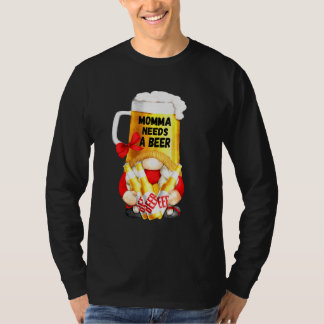 Camiseta Mamãe Precisa De Cerveja Mug Gnome Tee Para Garden