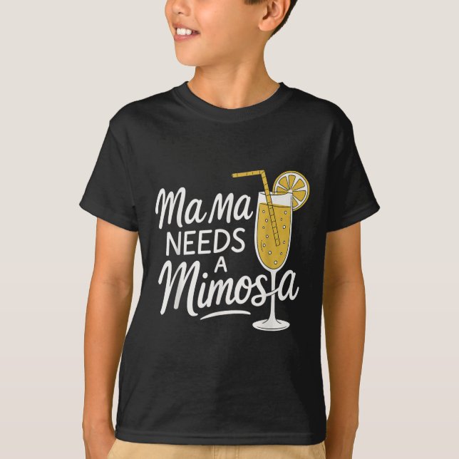 Camiseta Mamãe Precisa De Uma Citação De Mãe Brunch Engraça (Frente)