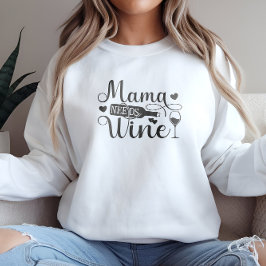 Camiseta Mamãe Precisa De Vinho Engraçado Citação De Vinho 