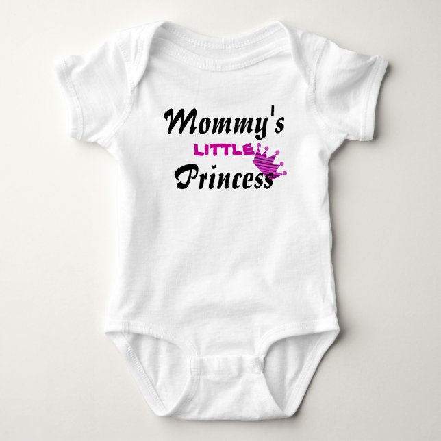 Camiseta Mamãe Princesa Criança Creeper (Frente)