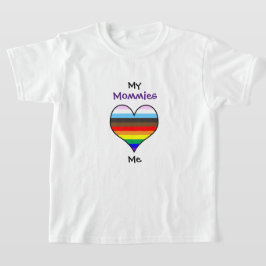 Camiseta Mamãe Rainbow Heart