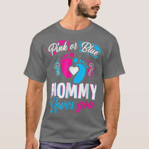 Camiseta Mamãe Rosa Ou Azul Te Ama Engraçada, Engraçada.