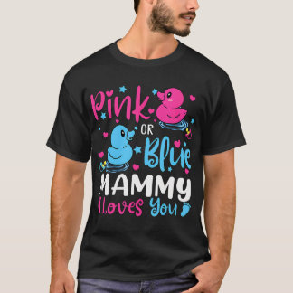Camiseta Mamãe Rosa Ou Azul Te Ama Seu Sexo De Bebê Revela