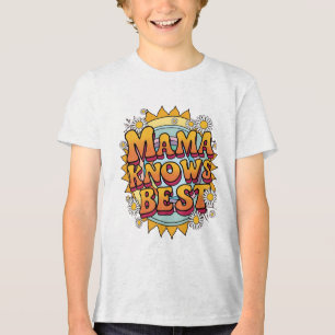 Camiseta Mamãe sabe melhor - Retro Vibes Sunshine 70