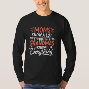 Camiseta Mamãe Sabe Muito, Mas Avó Sabe Tudo Mãe