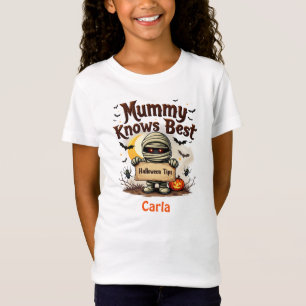 Camiseta Mamãe sabe o melhor Dia das Bruxas