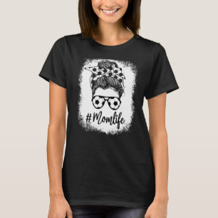Camiseta Mamãe Sanduíche Mamãe Leopard Soccer Mensageiro