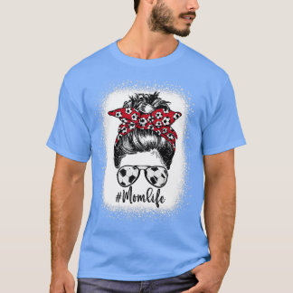 Camiseta Mamãe Sangrada Com Leopardo E Playe De Arma Mensag
