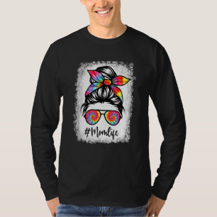 Camiseta Mamãe Sangrava A Vida Cabelo Maluco Tie Dye Mulher