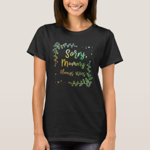 Camiseta Mamãe sempre ganha filhos do pai no dia da mãe