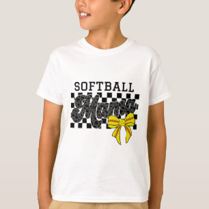 Camiseta Mamãe Softll Dia de Jogo Retro Xadrez Coquette